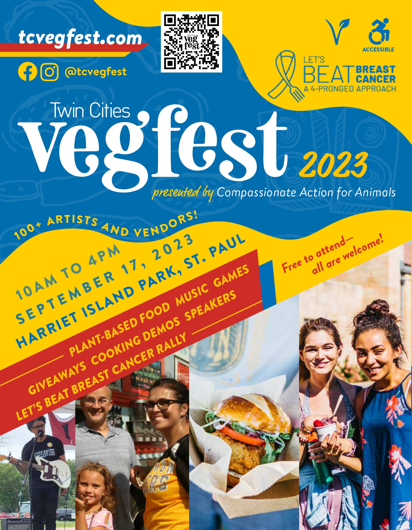 Poster for Twin Cities Veg Fest « Compassionate Action for Animals